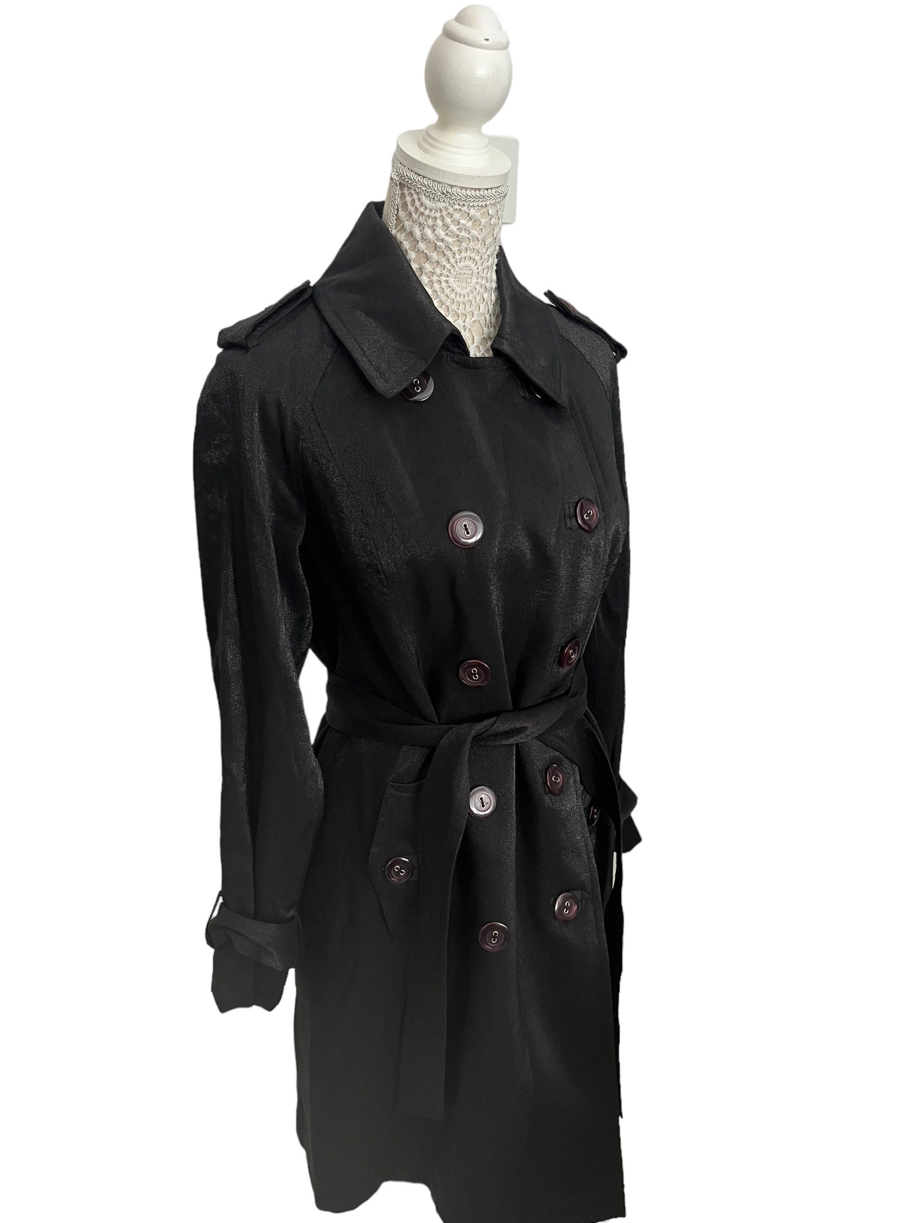 Vintage Womens Whimsigoth Black 70s 1970s Spring Summer Mac