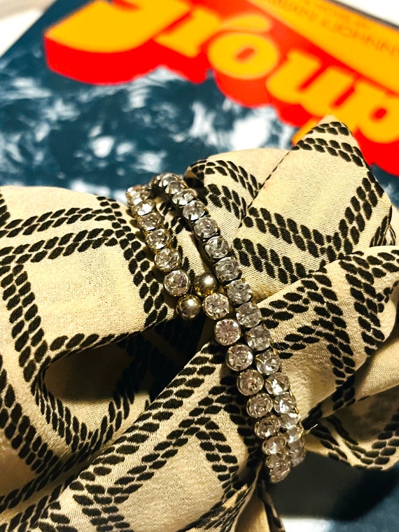 Vintage Classy Rhinestone Gem Bangle Bracelet Ret… - image 3