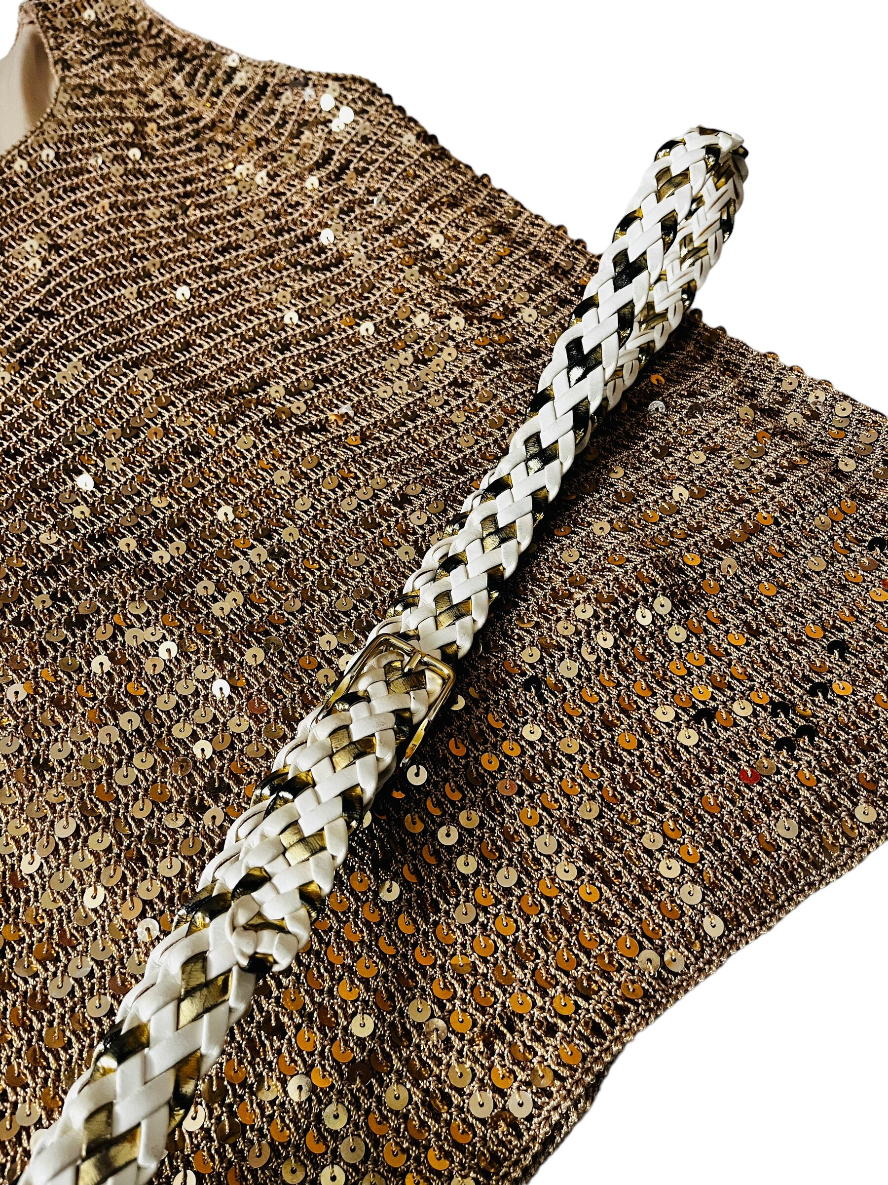 Vintage 70s 80s Glam Gold Belt 70s Glam Belts - Etsy main image 2