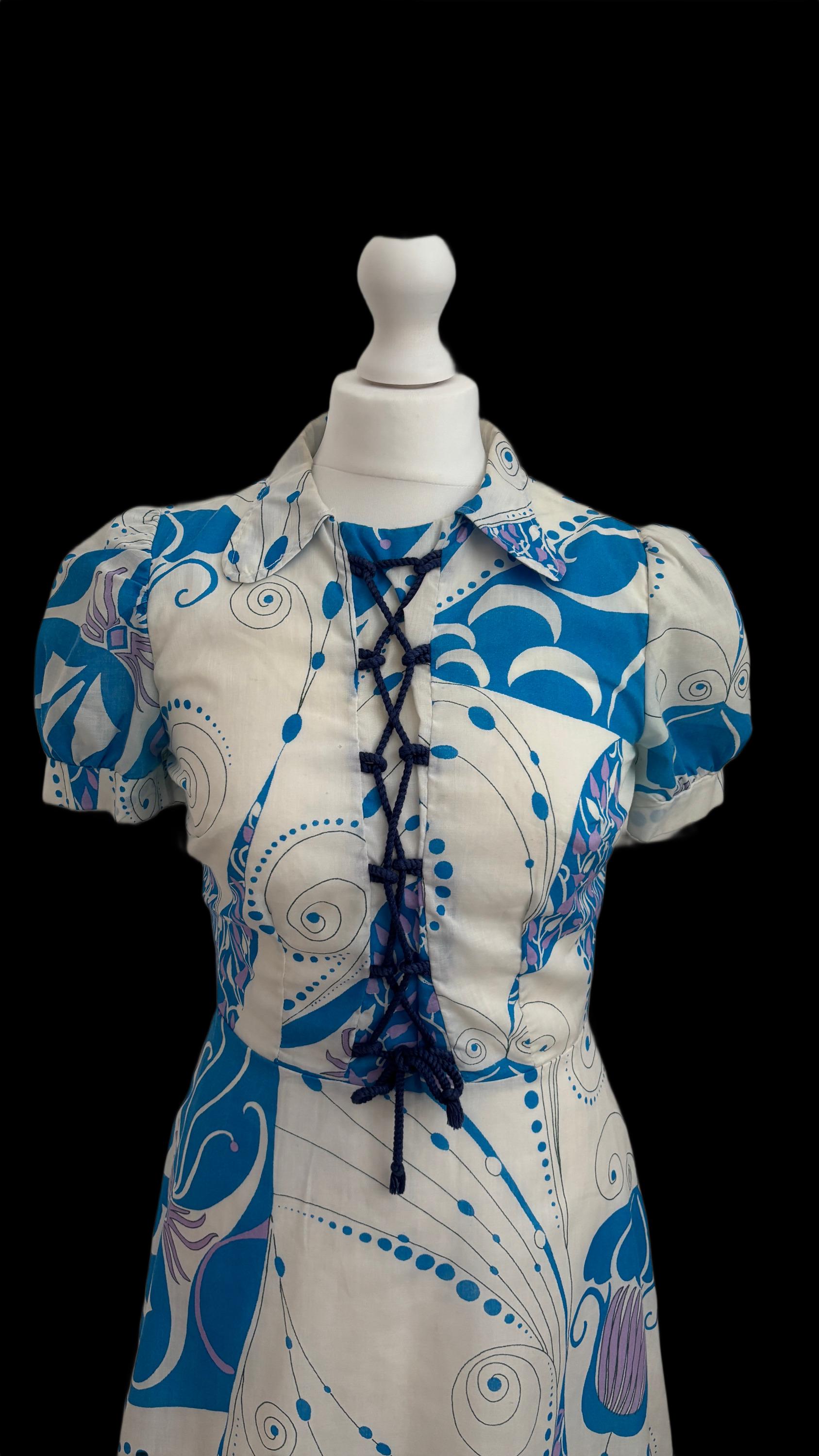 Rare Vintage 1960s Psychedelic Mod Minidress| Spring| Summer| 60s