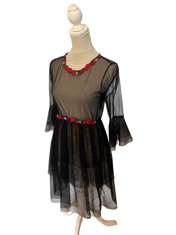 midi dress with tie Milla Women's Tender Floral Midi Tie-Strap Dress