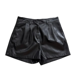 80s Leather Shorts - Etsy UK