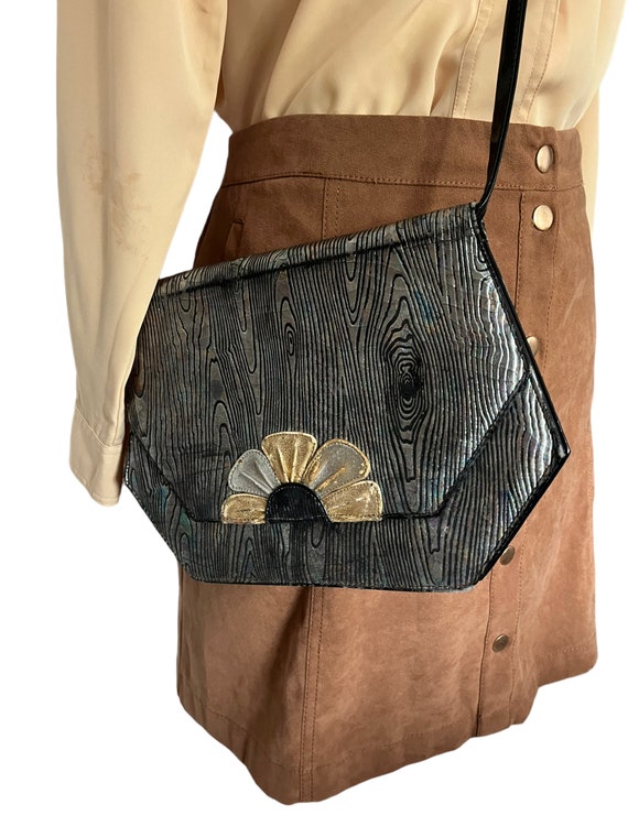 Vintage Womens Brown Faux Suede Miniskirt 70s 197… - image 8
