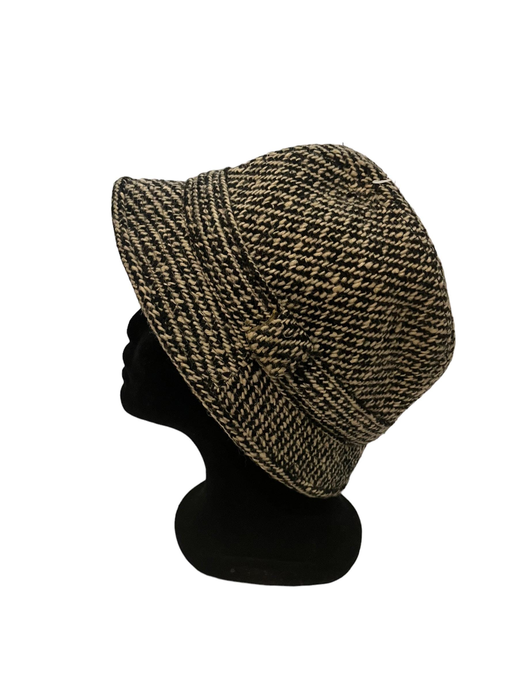 Vintage 70s Tweed Bucket Hat Women Beige Wool Cloche Style Lined Retro Tweed Cloche Hats for Women for sale | eBay main image 4