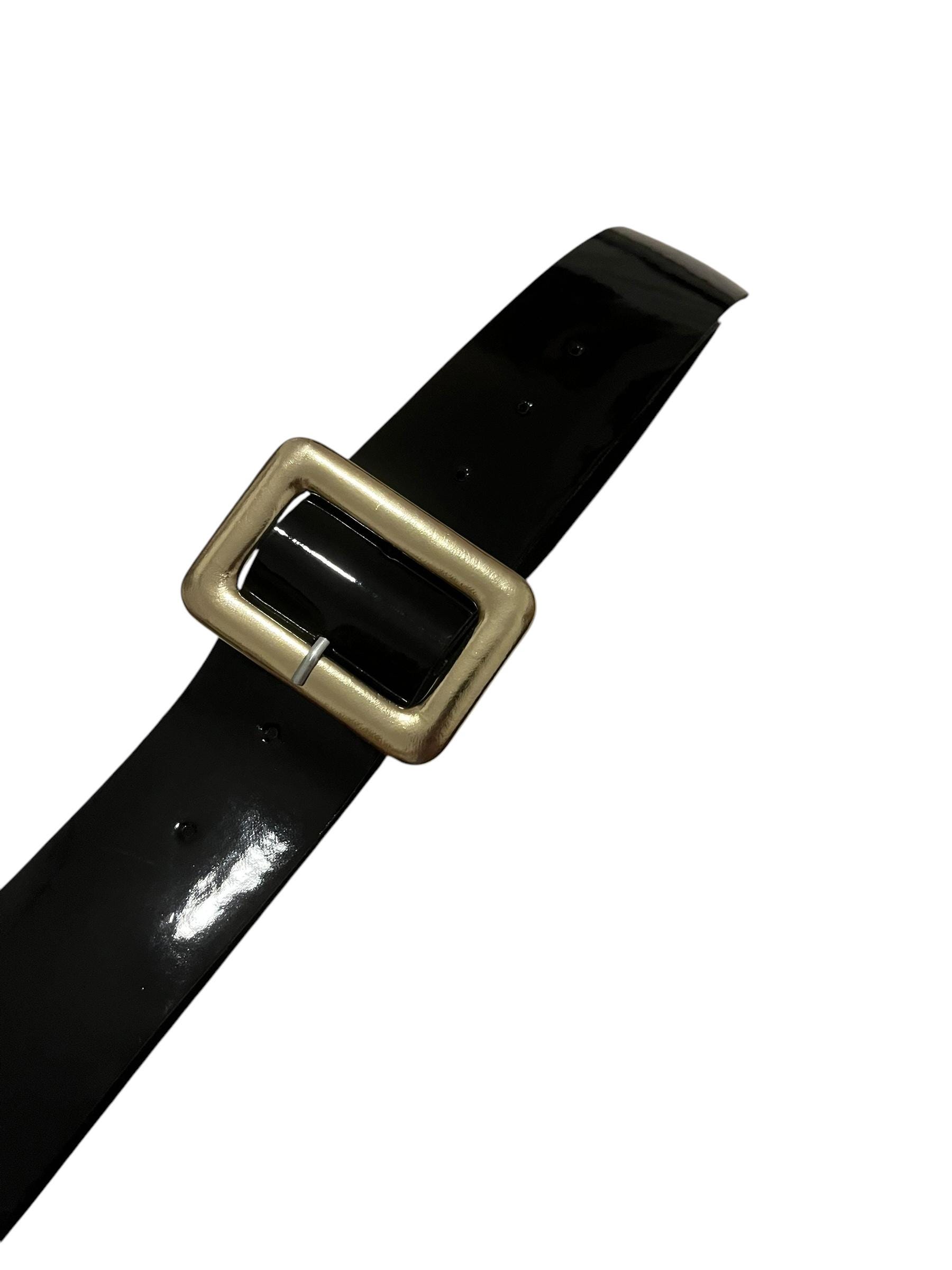 L.A.M.B. Patent waist belt. Rare! Wide Patent Belt - Etsy main image 4
