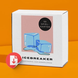 Valentinstag Geschenk Spiel ICEBREAKER© zum Kennenlernen für den Partner, Konversation Spiel Karten Ideen für Dates