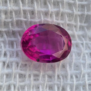 Natural Ruby Gemstone, Oval Faceted No Heat Loose Ruby For Jewelry Making