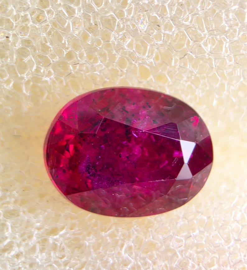 Natural Oval Ruby 0.71 Ct No Heat Gemstone | Faceted Loose Ruby ...