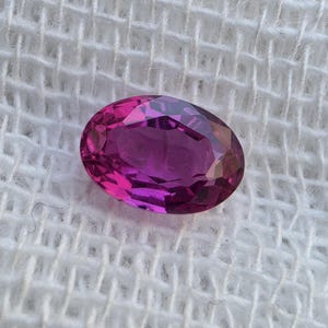 Natural No Heat Ruby, 0.65 Ct Oval Faceted Madagascar Gemstone For Jewelry Making