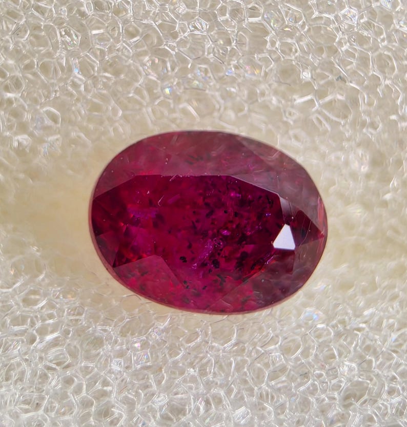 Natural Oval Ruby 0.71 Ct No Heat Gemstone | Faceted Loose Ruby ...