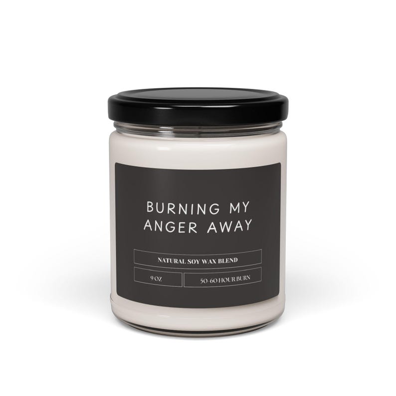 HydrangeaBlossomArt Burning My Anger Away Candle - Thumbnail 4