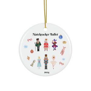 Nutcracker Ballet Christmas Ornament, Nutcracker Ornament, Ballet Ornament, Funny Ornament.