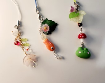 Nature Walk Phone and Bag Charm - Handmade