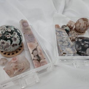 Flower Agate Crystal Bundles