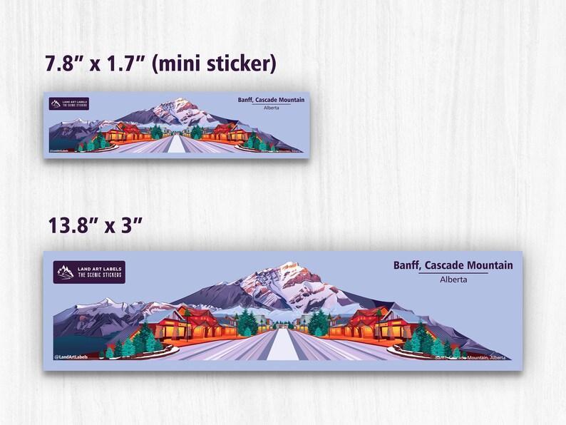Banff Mini Wrap Sticker - Etsy