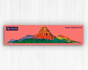Glacier National Park Sticker: Waterproof Vinyl Art for Laptop, Water Bottle