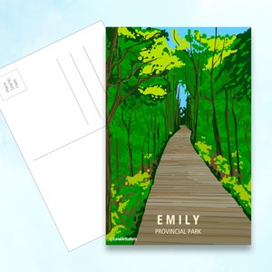 Parc provincial Emily - Promenade, carte postale 4 x 6 po