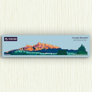 Cascade Mountain Mini Wrap Sticker