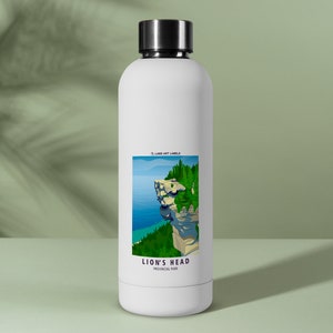 Péninsule Bruce, tête de lion - Sticker pour carte 2,75 x 4,25 pouces