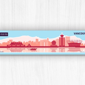 Vancouver, BC, Canada, Sticker sheet, nature print, vinyl, waterproof for laptop, water bottle, planner, bumper, gift for traveler