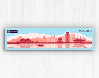 Vancouver Skyline Sticker: Waterproof Vinyl Art Decal
