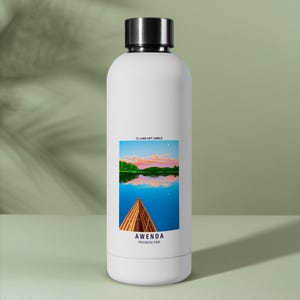 Parque provincial Awenda - Atardecer - Adhesivo para tarjeta de 2,75 x 4,25 pulgadas