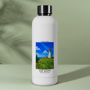 Cap Gaspe, Farol de Forillon, 2,75" x 4,25" Adesivo de cartão