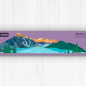 Moraine Lake, Banff National Park, Sticker sheet, nature print, vinyl, waterproof for laptop, water bottle, planner, bumper, gift for hiker