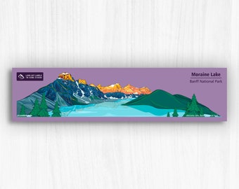Moraine Lake, Banff National Park, Sticker sheet, nature print, vinyl, waterproof for laptop, water bottle, planner, bumper, gift for hiker