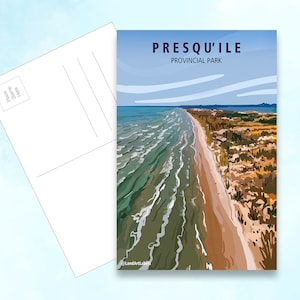 Carte postale Parc provincial de la Presqu'île - Plage 4 x 6 po