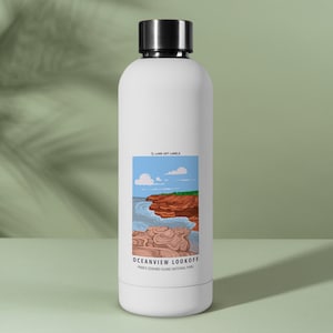 Ilha do Príncipe Eduardo, Oceanview Lookoff, adesivo de cartão de 2,75" x 4,25"