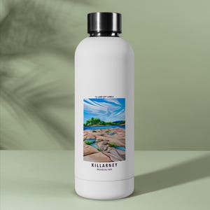 Pegatina para tarjeta de 2,75 x 4,25 pulgadas del parque provincial de Killarney, Rocky Beach