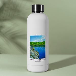Charleston Lake, Summer - Adhesivo para tarjeta de 2,75 x 4,25 pulgadas