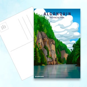 Algonquin, Barron Canyon, 4 "x 6" Postkarte