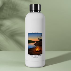 Parque Provincial do Rio Francês - Fogueira, Pôr do Sol, 2,75" x 4,25" Cartão Adesivo