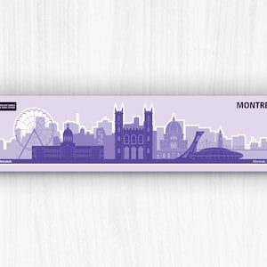 Montreal, Québec, Kanada, Sticker Blatt, Naturdruck, Vinyl, wasserfest für Laptop, Wasserflasche, Planer, Bumper, Geschenk für Reisende