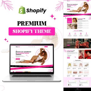 Premium Shopify Website Theme | Creative Pink Layout for Fashion Retail & Clothing Shops