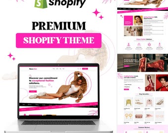 Premium Fashion Shopify Theme: Boutique Website Layout