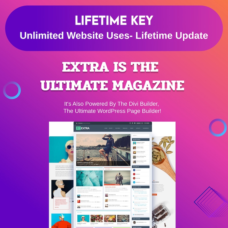 Divi with Ultimate magazine
