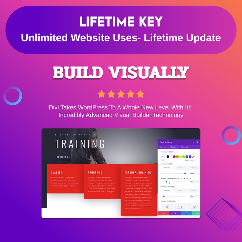 Divi takes WordPress  to a whole new level, Visual builder technology