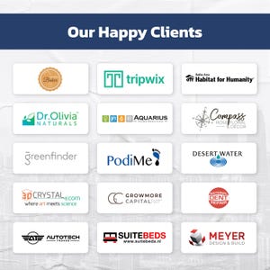 Custom Full-Stack Website Design & Development Our Happy Clients