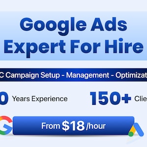Assumi un esperto di Google Ads / un responsabile PPC / un servizio professionale per campagne AdWords e ottimizzazione