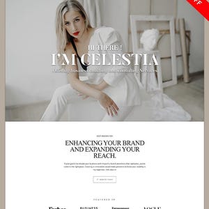 Celestia Life Coaching WordPress Theme: Elegant Website Template