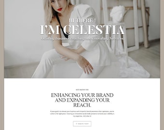 Tema de WordPress para Celestia Life Coaching: Plantilla elegante para sitio web