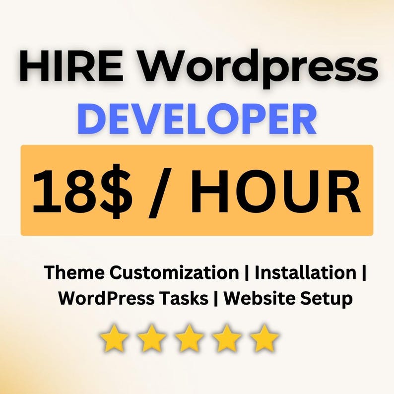Hire WordPress Developer: Theme Customization & Website Setup image 1