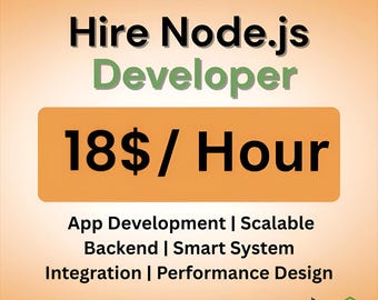 Sviluppatore esperto Node.js: soluzioni API e backend personalizzate