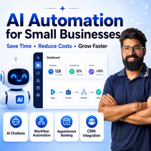 AI-automation för företag | ChatGPT-automation | AI-chatbot, arbetsflödesautomation och CRM-integration