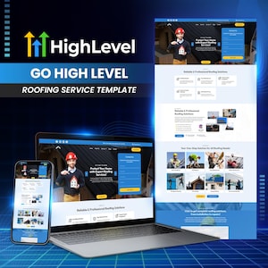 Roofing Website Template: GoHighLevel Funnel & Landing Page (Digital Product)