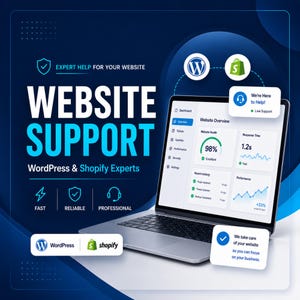 Website Support and Expert Help | Shopify & WordPress Website Fixes