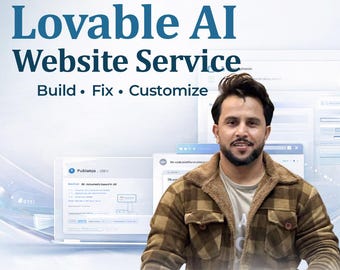 I will build, fix, or customize your Lovable AI website | No-code website service